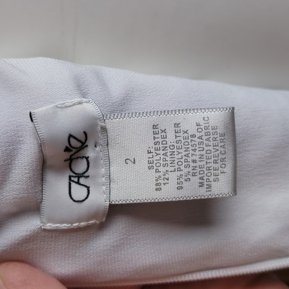 Caché Horizontal Striped Bodycon Dress With Floral Splash - Picture 12 of 13